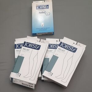 Jobst Men's & Women's Relief Compression Socks - Black and Beige